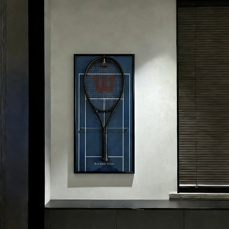 Load image into Gallery viewer, Australian Open-Inspired Tennis Racket Display Frame – Collect &amp; Showcase Your Racket - Polar Tech Australia
