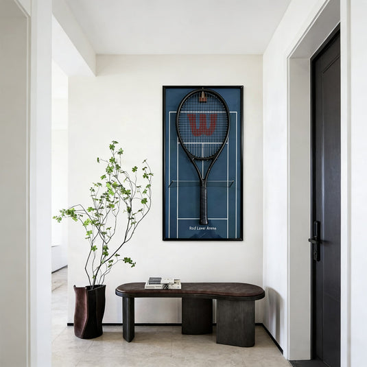 Australian Open-Inspired Tennis Racket Display Frame – Collect & Showcase Your Racket - Polar Tech Australia