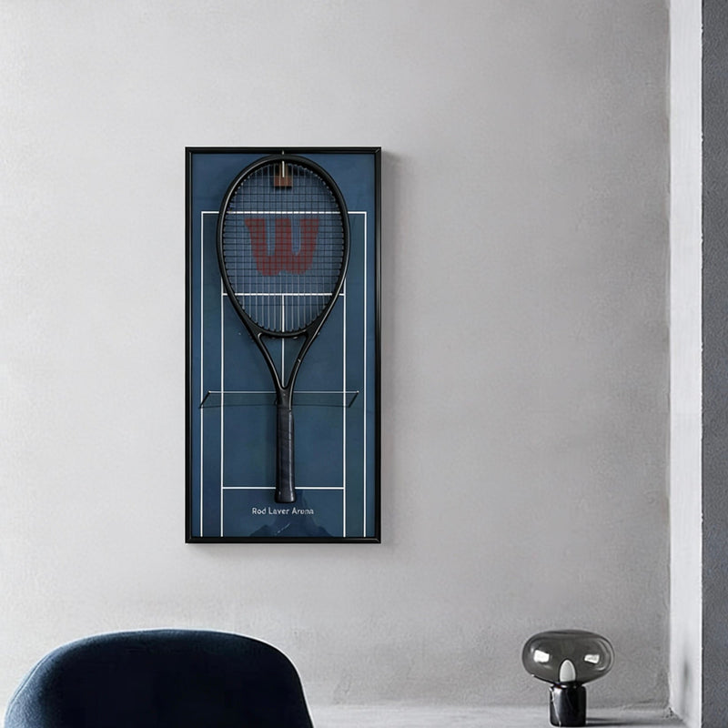 Load image into Gallery viewer, Australian Open-Inspired Tennis Racket Display Frame – Collect &amp; Showcase Your Racket - Polar Tech Australia
