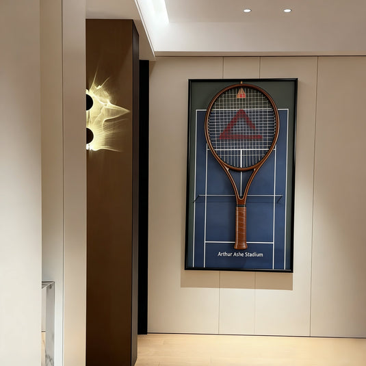 US Open-Inspired Tennis Racket Display Frame – Collect & Showcase Your Racket - Polar Tech Australia