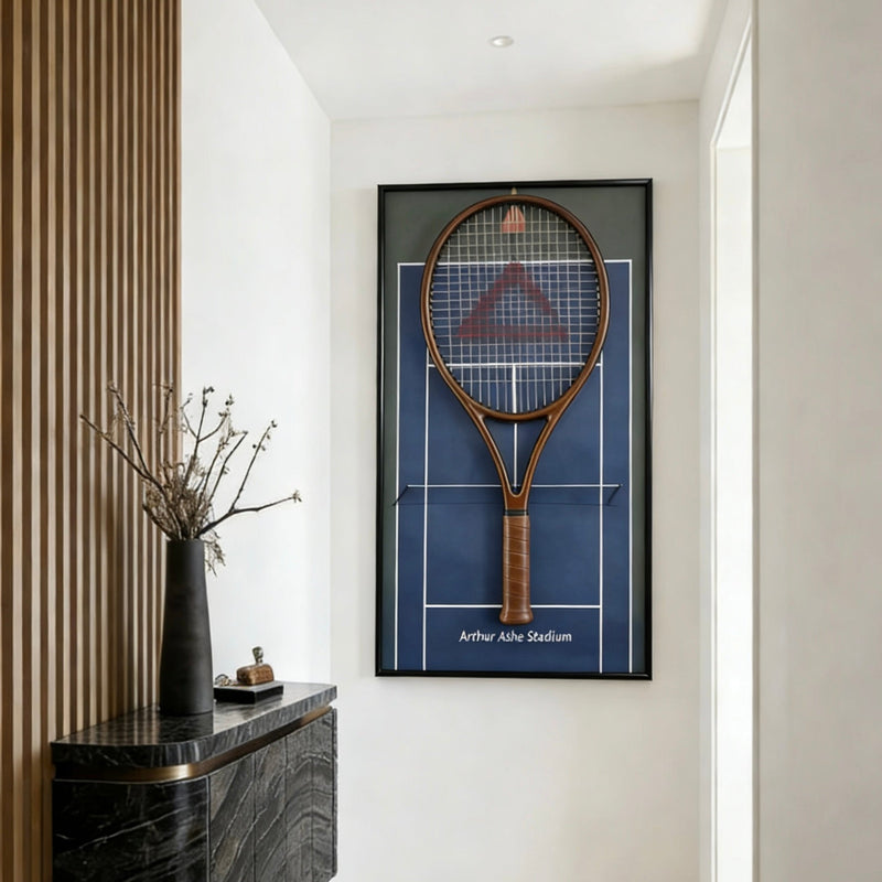 Chargez l'image dans la visionneuse de la galerie, US Open-Inspired Tennis Racket Display Frame – Collect &amp; Showcase Your Racket - Polar Tech Australia
