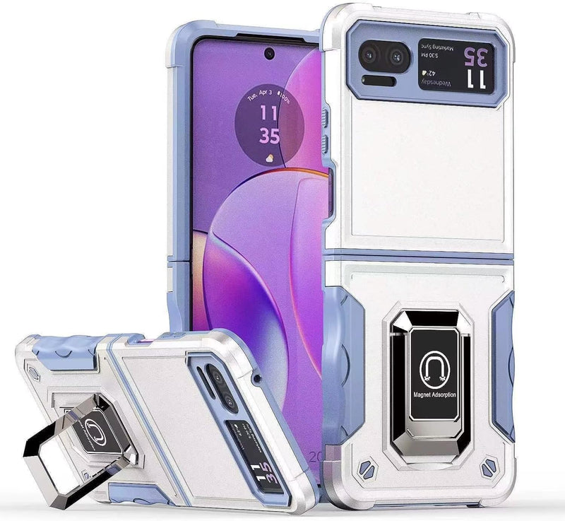 Chargez l&#39;image dans la visionneuse de la galerie, [Built-in Kickstand] Motorola Moto Razr 40/Razr 2023 - Military Grade TPU+PC Shockproof Heavy Duty Case - Polar Tech Australia
