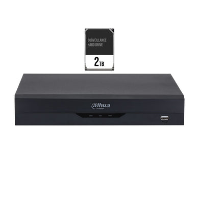[XVR5108HS-4KL-I3/2TB] Dahua WizSense Series Penta-Brid 8 Channel XVR 1 HDD Bay installed with 2TB HDD