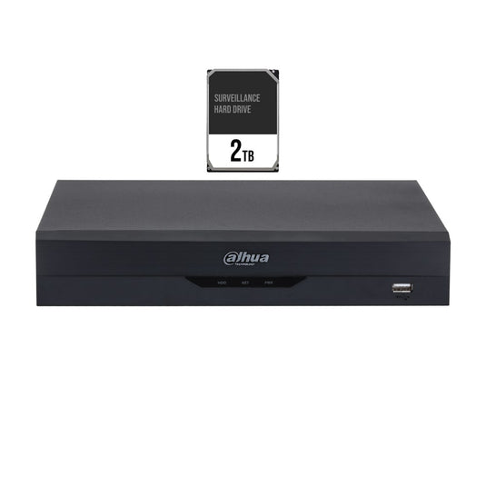 [XVR5108HS-4KL-I3/2TB] Dahua WizSense Series Penta-Brid 8 Channel XVR 1 HDD Bay installed with 2TB HDD