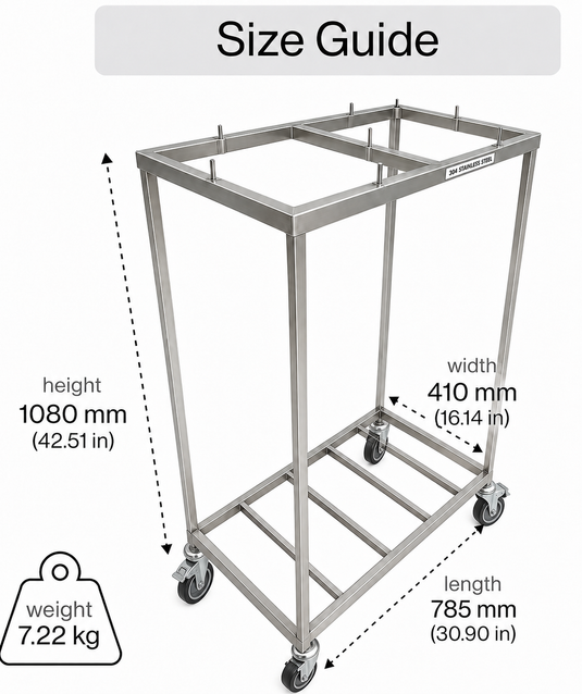 Double Sack Mail/Post/Bag AU Post Mail Bag Stand Sorting Holder Postbag Trolley
