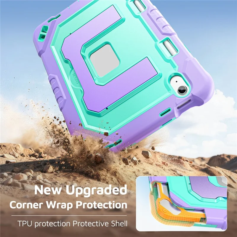 Load image into Gallery viewer, [Built-in Stand][With Shoulder Strap] Apple iPad 10.9/11'' 10/11th Gen (2022/2025) Shock-absorb Heavy Duty Case
