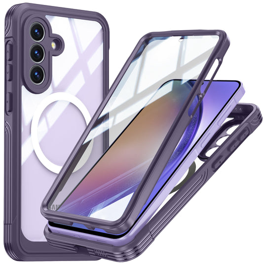 [Magsafe Compatible] Samsung Galaxy A57 (A576) - 9H Glass Three-proof Full Cover Heavy Duty Series Case - Polar Tech Australia