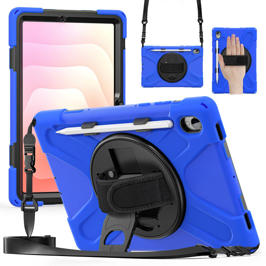 Samsung Galaxy Tab S11 (2025) 11" - Heavy Duty 360 Degree Rotate Stand Hand Strap Case With Shoulder Strap - i-Station Mobile Phone & Electronic Device Repair and Accessories