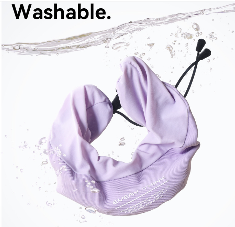 Load image into Gallery viewer, EVERYTHINK Ergonomic Memory Foam Travel Neck Pillow with Eye Mask, Earplugs &amp; Carry Case – Adjustable Neck Support for Airplane, Car &amp; Travel - Polar Tech Australia
