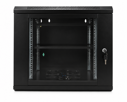 [Assembled][Built-in Fan] 4U 6U 9U 12U 15U Heavy Duty Network Server CCTV PoE Switch Wall Mount Cabinet Rack Lockable Enclosure