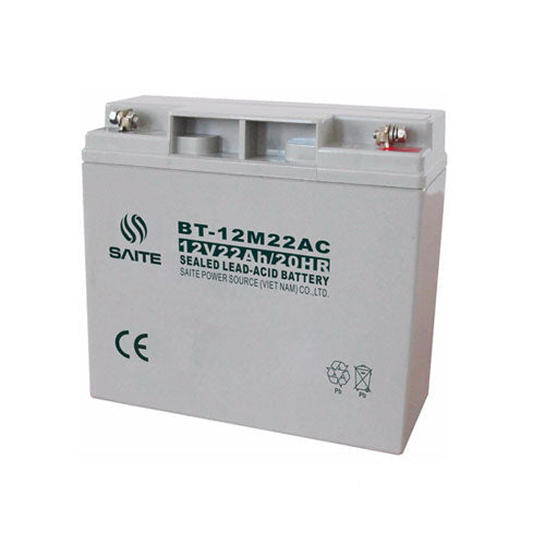[BT-12M22AC] 12V/22Ah Battery Valve Regulated Sealed Lead-Acid UPS Battery Back up - Polar Tech Australia