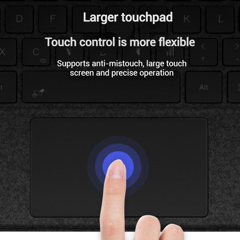 Load image into Gallery viewer, [With RGB Backlit] Microsoft Surface Pro 8/9/10/X/11 - Compatible with Lightweight Wireless Bluetooth Magnetic Touch Keyboard
