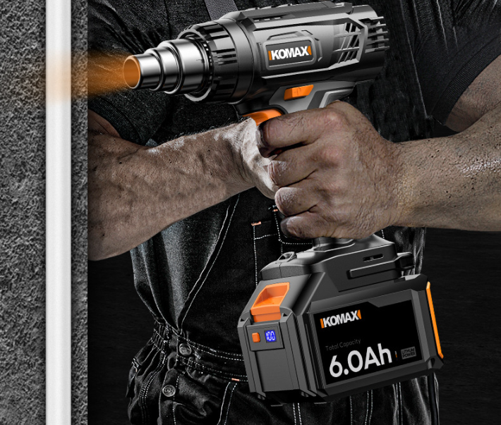 Chargez l&#39;image dans la visionneuse de la galerie, [Body Only No battery] Komax 6 Level Temperature Control Cordless Portable 21V Battery Powered Heating Hot Air Gun Station
