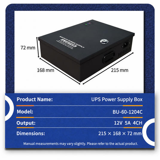 [4 Channel / 7.5Ah] Universal 12V Mini UPS Battery Backup Power Supply For 12V WIFI Router, Modem, Security Camera CCTV & Alarm & Attendance Machine LED Light