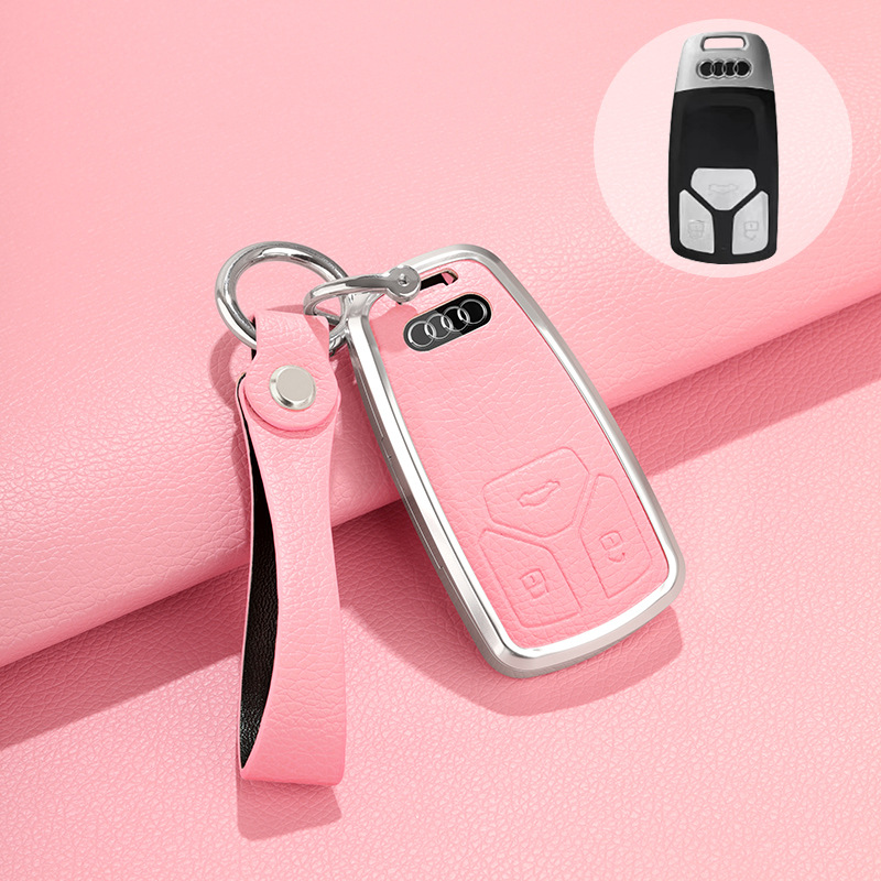 Cargue la imagen en el visor de la galería, Audi 360° All Inclusive Car Key Fob Case Cover For A3, A4, A5, A6, A7, A8, Q2, Q5, Q7, Q8, e-tron
