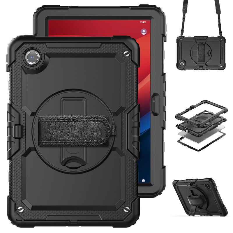 Load image into Gallery viewer, [Built-in 360° Rotating Hand Strap &amp; Stand] Lenovo Idea Tab 11” 2025 (TB336FU/TB336ZU) Shockproof With Screen Protector Pencil Holder Heavy Duty Series Case - i-Station Mobile Phone &amp; Electronic Device Repair and Accessories
