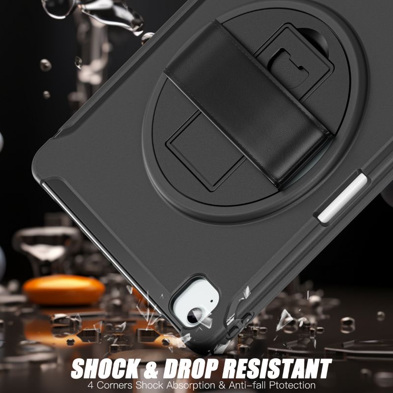 Chargez l&#39;image dans la visionneuse de la galerie, Apple iPad Air 6 13” &amp; iPad Pro 3/4/5/6 12.9&quot;   - 360 Degree Rotate Shockproof Heavy Duty Tough Stand Case Cover With Pen Holder - Polar Tech Australia
