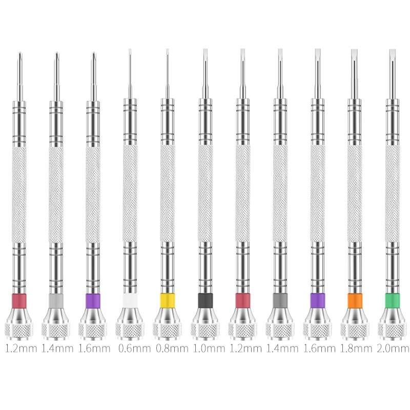 Load image into Gallery viewer, Watch Repair Tool - Precision Mini Screwdriver Set for Watches, Glasses, Phones, and Small Devices, Stainless Steel, Flathead Screwdrivers for Disassembly - Polar Tech Australia
