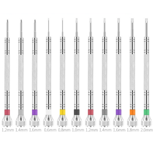 Watch Repair Tool - Precision Mini Screwdriver Set for Watches, Glasses, Phones, and Small Devices, Stainless Steel, Flathead Screwdrivers for Disassembly - Polar Tech Australia
