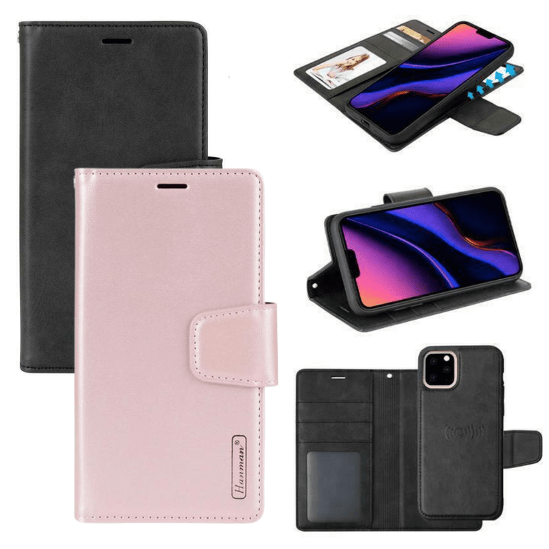 Cargue la imagen en el visor de la galería, Apple iPhone 13/Mini/Pro/Max Hanman 2 in 1 Magnetic Detachable Flip Wallet Leather Case - Polar Tech Australia
