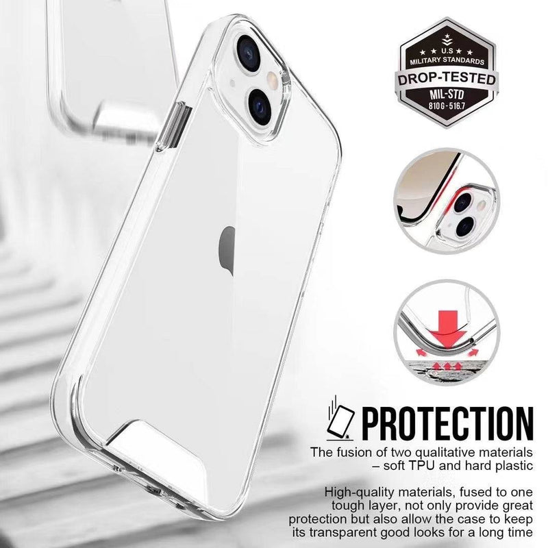 Load image into Gallery viewer, Apple iPhone 15/15 Plus/15 Pro/15 Pro Max SPACE Transparent Rugged Clear Shockproof Case Cover - Polar Tech Australia
