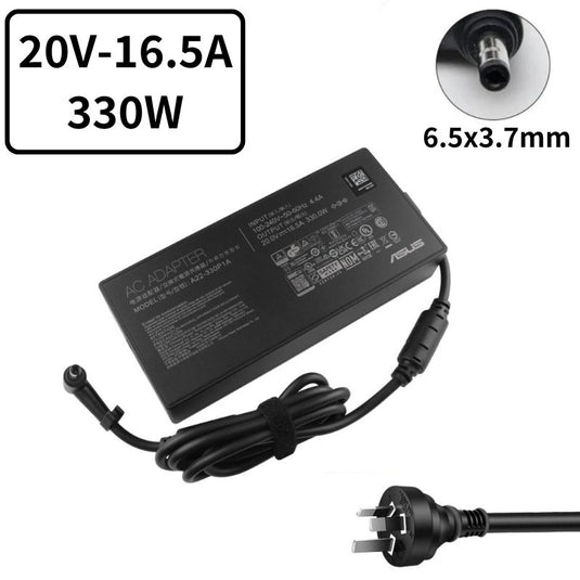 [20V-16.5A/330W][6.0x3.7] Asus ROG Scar i9-12950HX 3080TI  A22-330P1A Laptop AC Power Supply Adapter Charger - Polar Tech Australia