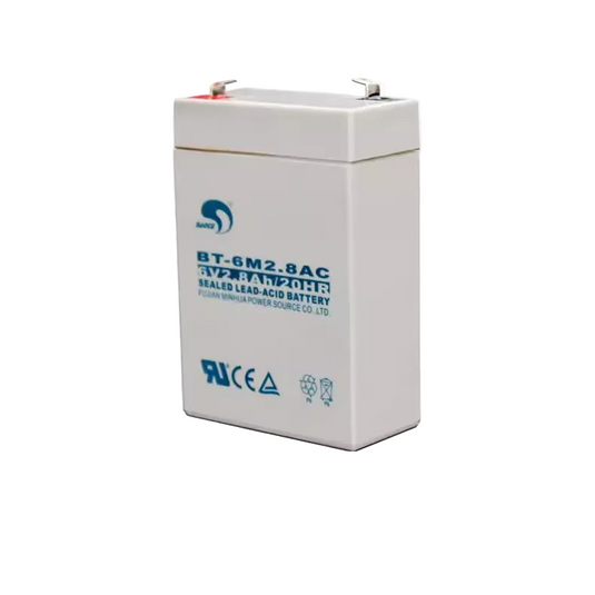 [BT-6M2.8AC] 6V/2.8Ah Battery Valve Regulated Sealed Lead-Acid UPS Battery Back up - Polar Tech Australia