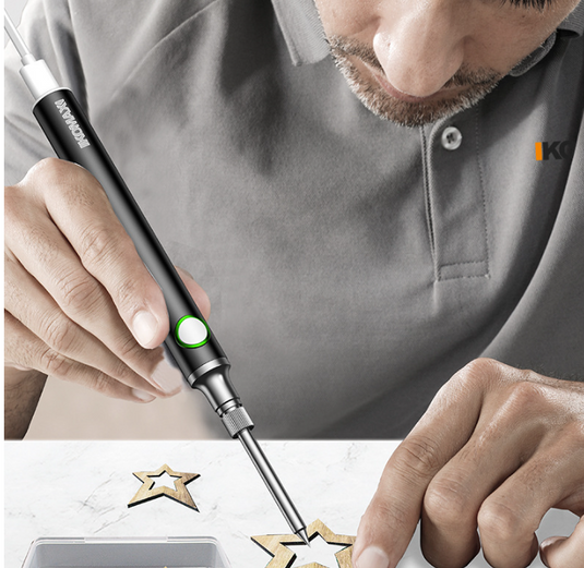 [USB Powered][Max 450℃] Komax 3 Level Adjustable Temperature Portable Type-C Powered Soldering Iron Station - Polar Tech Australia