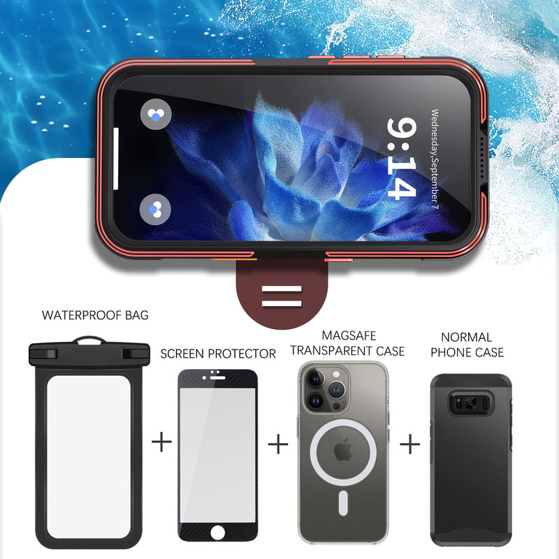 Chargez l'image dans la visionneuse de la galerie, [Magsafe Compatible] [GTM Series][Latest Version] Apple iPhone 17/Air/Pro/Pro Max - Redpepper Shellbox Full Covered Metal Waterproof Heavy Duty Tough Armor Case
