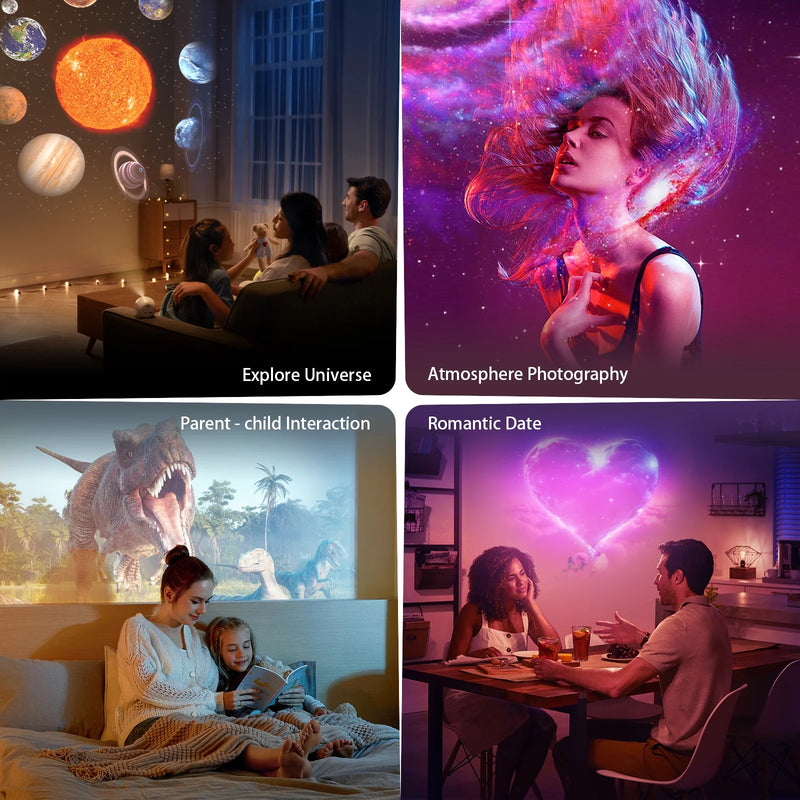 Load image into Gallery viewer, Star Projector, 360 Rotatable Galaxy Projector Wtih Timer,4K 13 HD Film Discsfor Bedroom, Night Light Projector for Kids &amp; Adults Bedroom Christmas Decor - Polar Tech Australia
