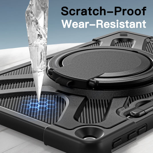 Microsoft Surface Pro 12 (2025) - 360 Degree Rotate Shockproof Heavy Duty Tough Stand Case Cover With Pen Holder