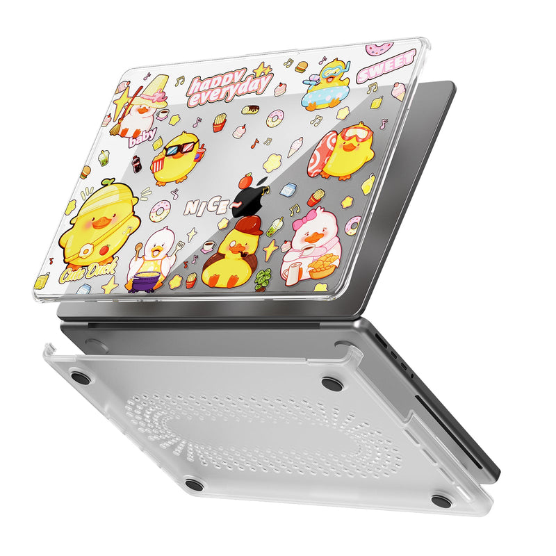Load image into Gallery viewer, Apple MacBook Pro 14.2&quot; (A2442 &amp; A2779 &amp; A2918 &amp; A2992) - Cute Cartoon Transparent Shockproof &amp; Slim Case
