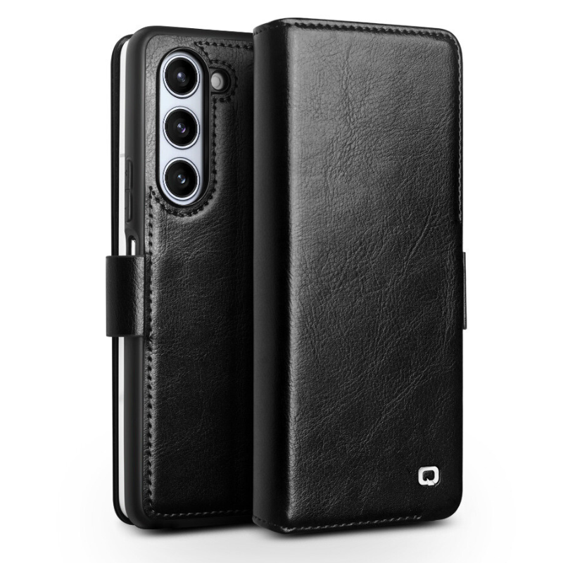 Load image into Gallery viewer, [Built-in Card Slot] Samsung Galaxy Z Fold7 Folding Genuine Leather Wallet Protective Case
