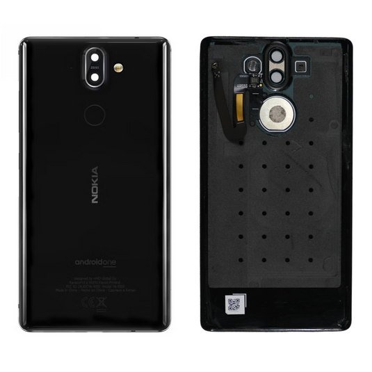 [With Camera Lens] [With Fingerprint Sensor] Nokia 8 Sirocco (TA-1005) Back Rear Replacement Glass Panel - Polar Tech Australia