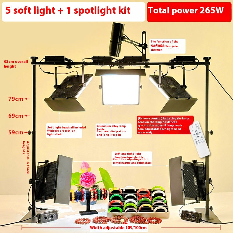 Cargue la imagen en el visor de la galería, Desktop LED Photography &amp; Video Lighting Kit – Jewellery, Crafts, Handmade Product Shooting
