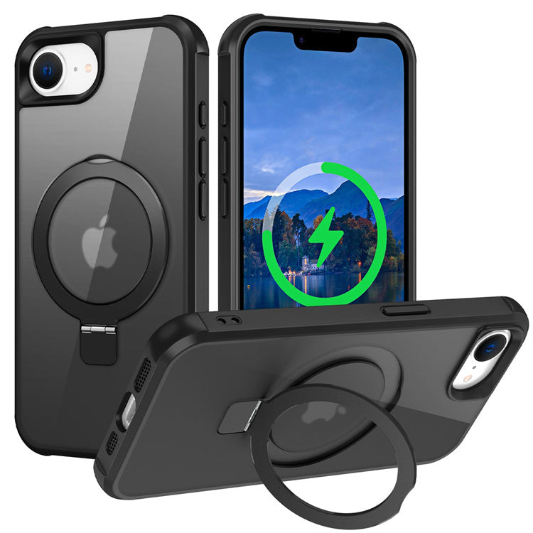 Cargue la imagen en el visor de la galería, [Magsafe Compatible][360° Rotating Stand] Apple iPhone 16e Full-coverage Shockproof Essentials Series Case - Polar Tech Australia
