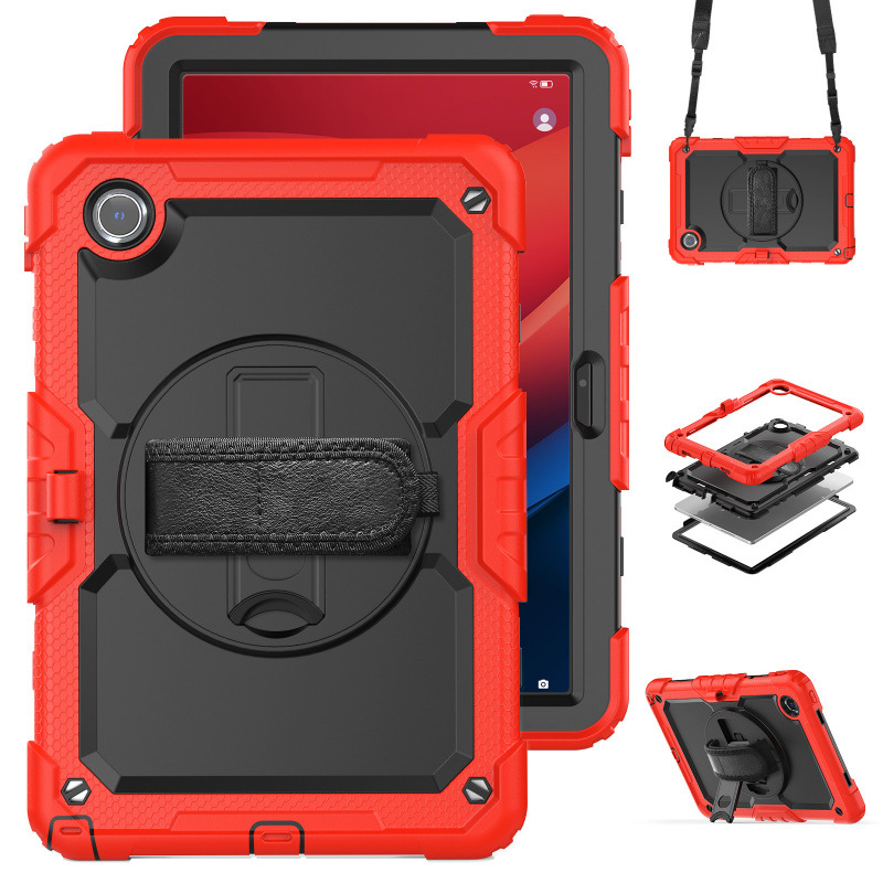 Load image into Gallery viewer, [Built-in 360° Rotating Hand Strap &amp; Stand] Lenovo Idea Tab 11” 2025 (TB336FU/TB336ZU) Shockproof With Screen Protector Pencil Holder Heavy Duty Series Case - i-Station Mobile Phone &amp; Electronic Device Repair and Accessories

