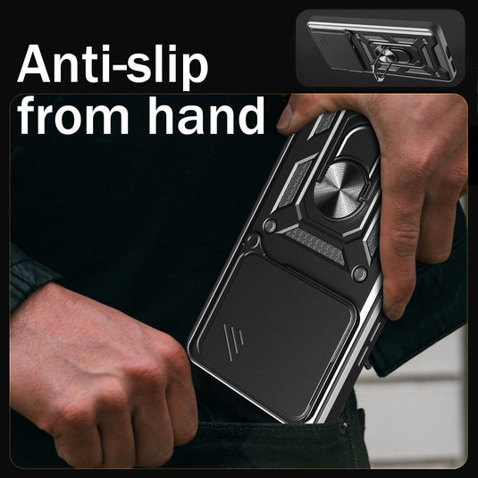 [Built-in Metal Kickstand][With Lens Cover] Nothing Phone (3a)/Pro Full-Cover Shockproof Protective Case - Polar Tech Australia