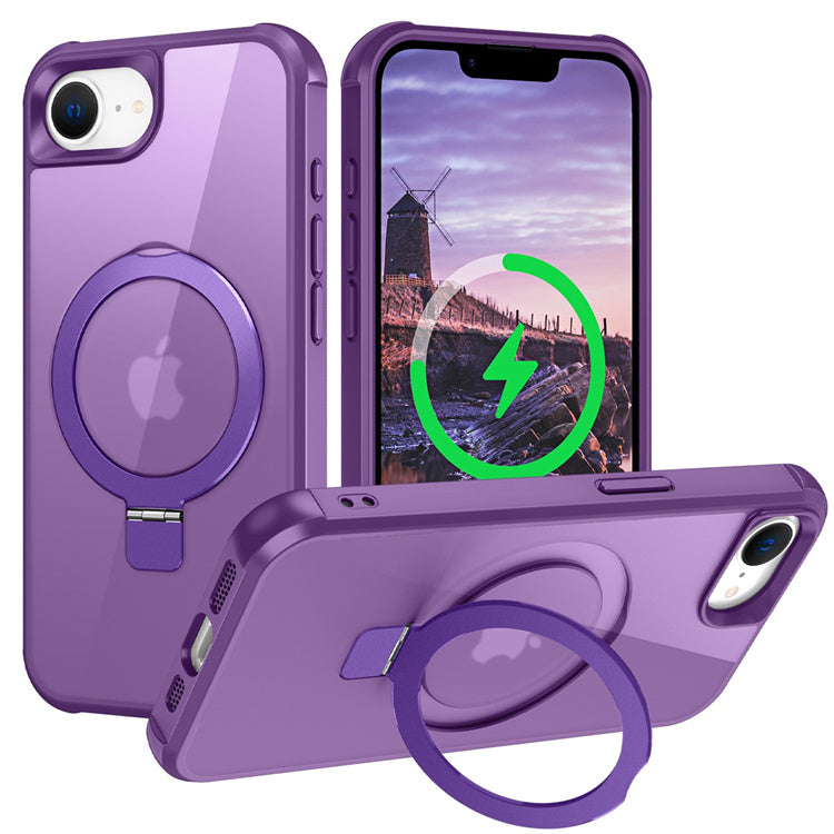 Cargue la imagen en el visor de la galería, [Magsafe Compatible][360° Rotating Stand] Apple iPhone 16e Full-coverage Shockproof Essentials Series Case - Polar Tech Australia
