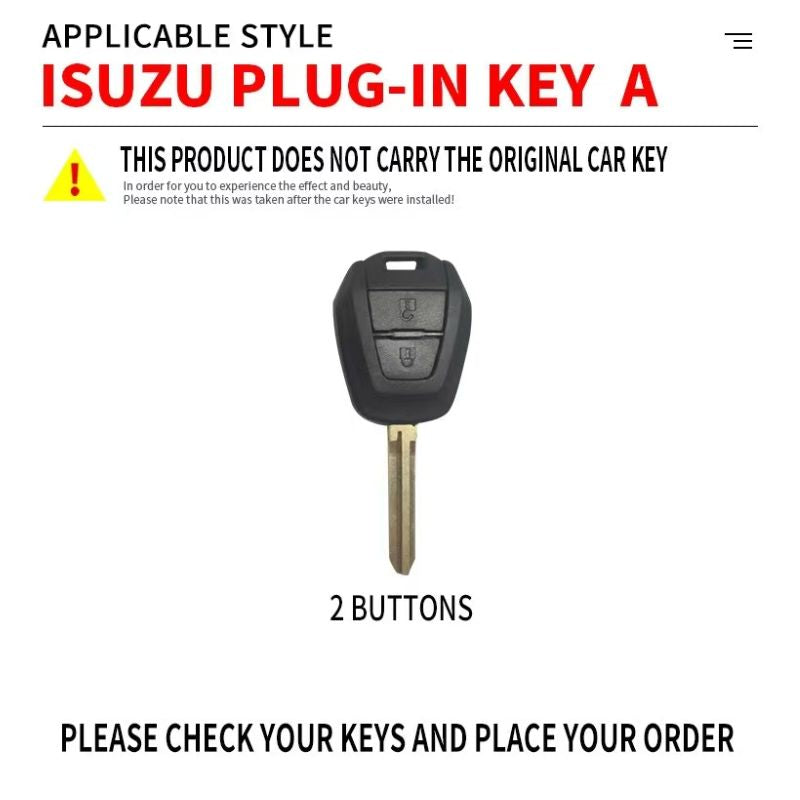 Chargez l&#39;image dans la visionneuse de la galerie, Isuzu Metal Shell &amp; Soft Silicone Full Protection Car Key Fob Case Cover For MU-X, D-MAX
