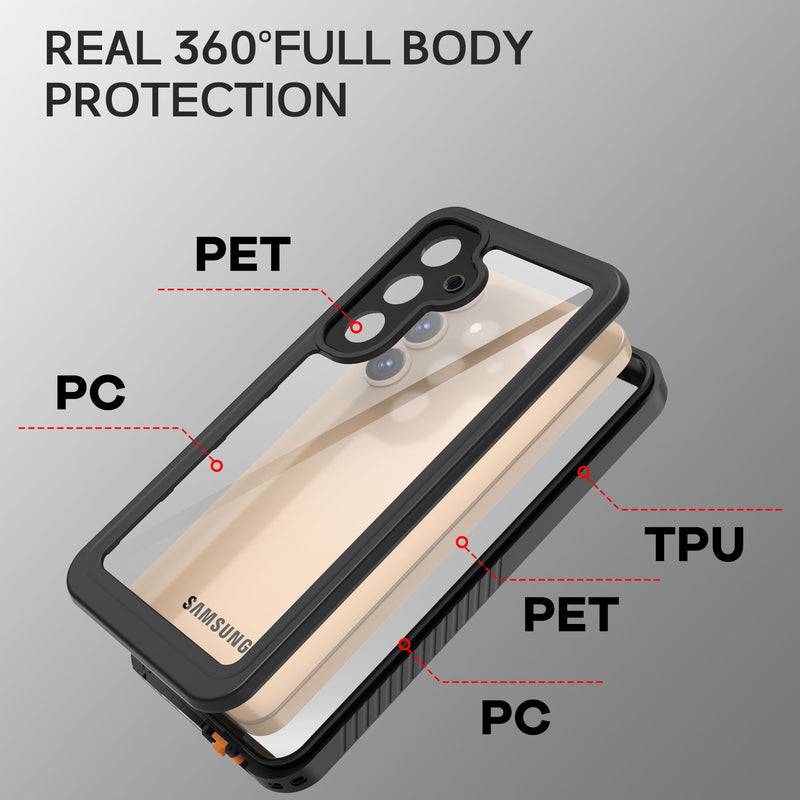 Load image into Gallery viewer, [FM Series] Samsung Galaxy S25 Plus - Redpepper Full Covered Waterproof Heavy Duty Tough Armor Case - Polar Tech Australia
