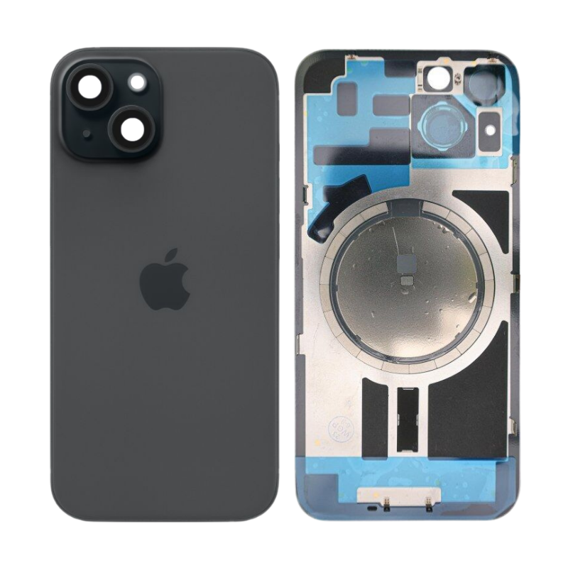 Load image into Gallery viewer, [Assembly] Apple iPhone 15 - Back Rear Glass With Camera Lens &amp; With Camera Lens &amp; Magsafe Magnet Ring - Polar Tech Australia
