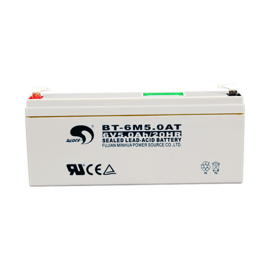 [BT-6M5.0AC] 6V/5Ah Battery Valve Regulated Sealed Lead-Acid UPS Battery Back up - Polar Tech Australia