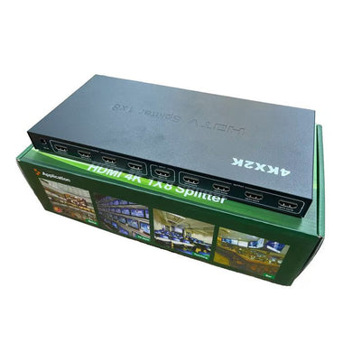 [1 Split 8] 9 Ports (1 Input + 8 Output) HDMI Splitter - Up to 4K Support 3D