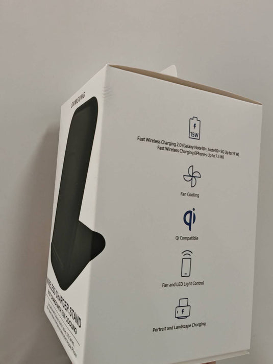 Samsung 15W Wireless Charger Pad Stand with Fan Cooling