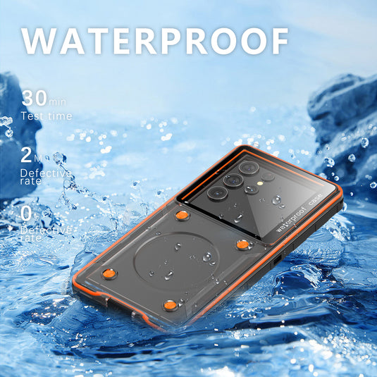 [Shellbox Pro][Up to 6.9 inch] - Universal Redpepper Full Covered Waterproof Heavy Duty Tough Armor Case - Polar Tech Australia