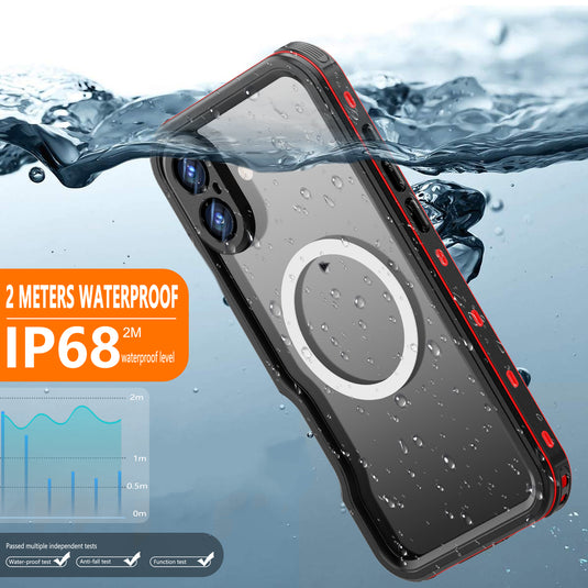 [MagSafe Compatible][DUP Series] Apple iPhone 16 / 16 Plus / 16 Pro / 16 Pro Max Redpepper IP68 Waterproof Heavy Duty Tough Armor Case - Polar Tech Australia