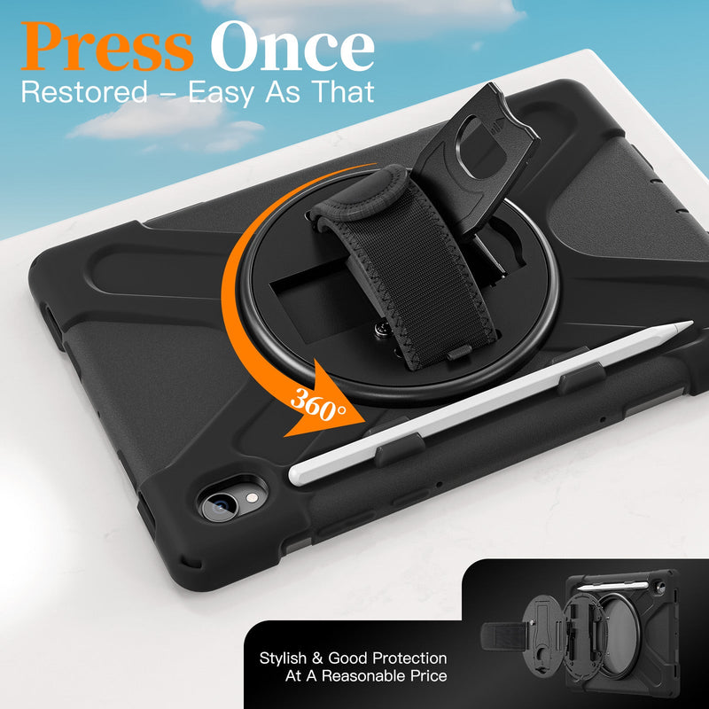 Load image into Gallery viewer, Samsung Galaxy Tab S11 (2025) 11" - Heavy Duty 360 Degree Rotate Stand Hand Strap Case With Shoulder Strap - i-Station Mobile Phone &amp; Electronic Device Repair and Accessories

