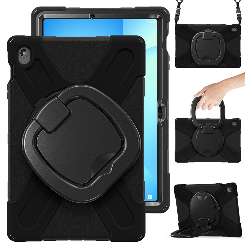 Chargez l&#39;image dans la visionneuse de la galerie, Samsung Tab S10 FE Plus 13.1&quot; 2025 - 360 Degree Rotation Heavy Duty EVA Kid Friendly Ring Holder Stand Case - i-Station Mobile Phone &amp; Electronic Device Repair and Accessories
