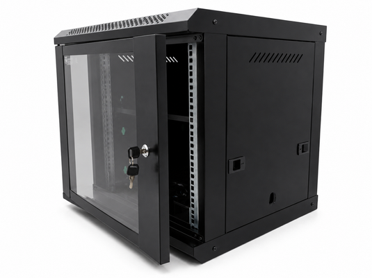 [Assembled][Built-in Fan] 4U 6U 9U 12U 15U Heavy Duty Network Server CCTV PoE Switch Wall Mount Cabinet Rack Lockable Enclosure